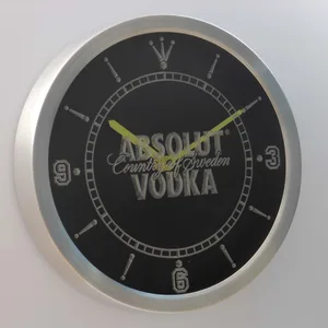 Absolut Vodka LED Neon Wall Clock