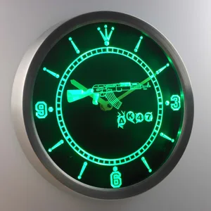AK-47 LED Neon Wall Clock