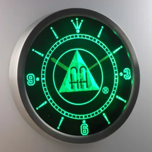 Alcoholics Anonymous AA LED Neon Wall Clock
