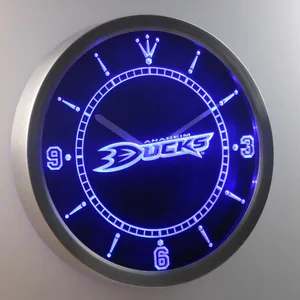 Anaheim Ducks LED Neon Wall Clock