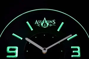 Assassins Creed Modern LED Neon Wall Clock