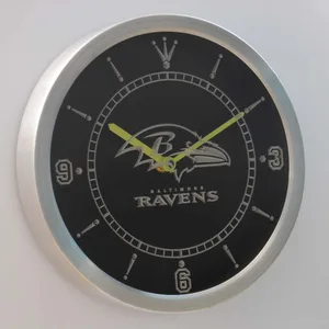 Baltimore Ravens LED Neon Wall Clock