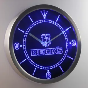 Beck's LED Neon Wall Clock