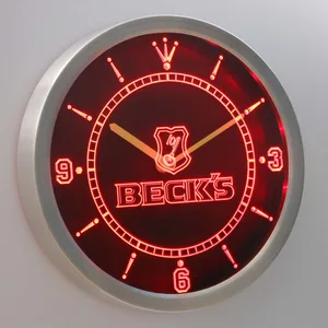 Beck's LED Neon Wall Clock
