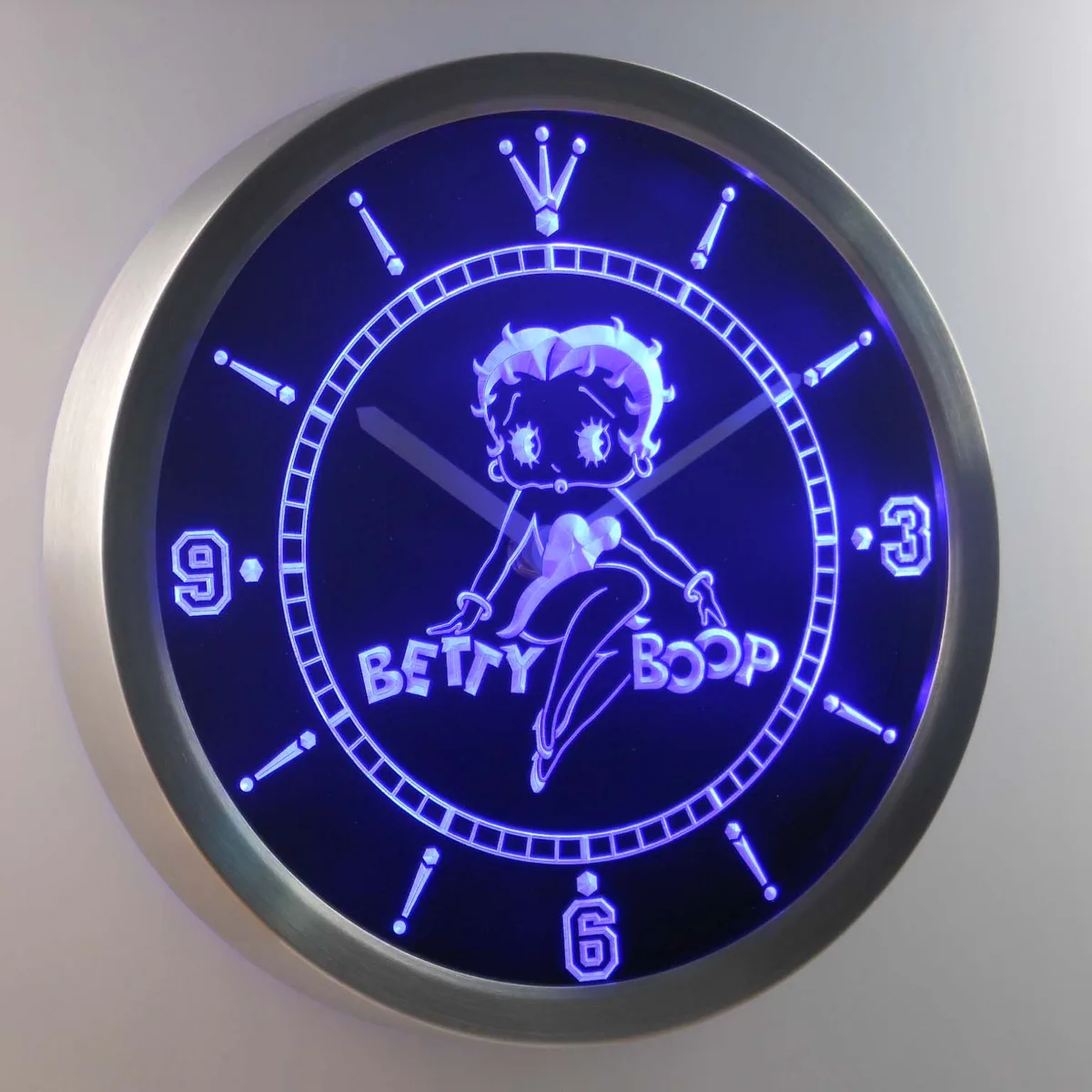 Betty Boop LED Neon Wall Clock