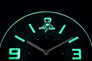 Betty Boop Modern LED Neon Wall Clock