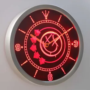 Blink 182 Smiley LED Neon Wall Clock