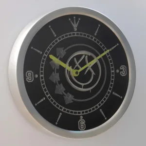 Blink 182 Smiley LED Neon Wall Clock