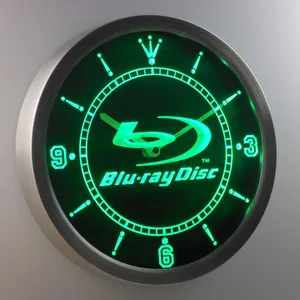 Blu-ray Disc LED Neon Wall Clock