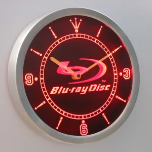 Blu-ray Disc LED Neon Wall Clock
