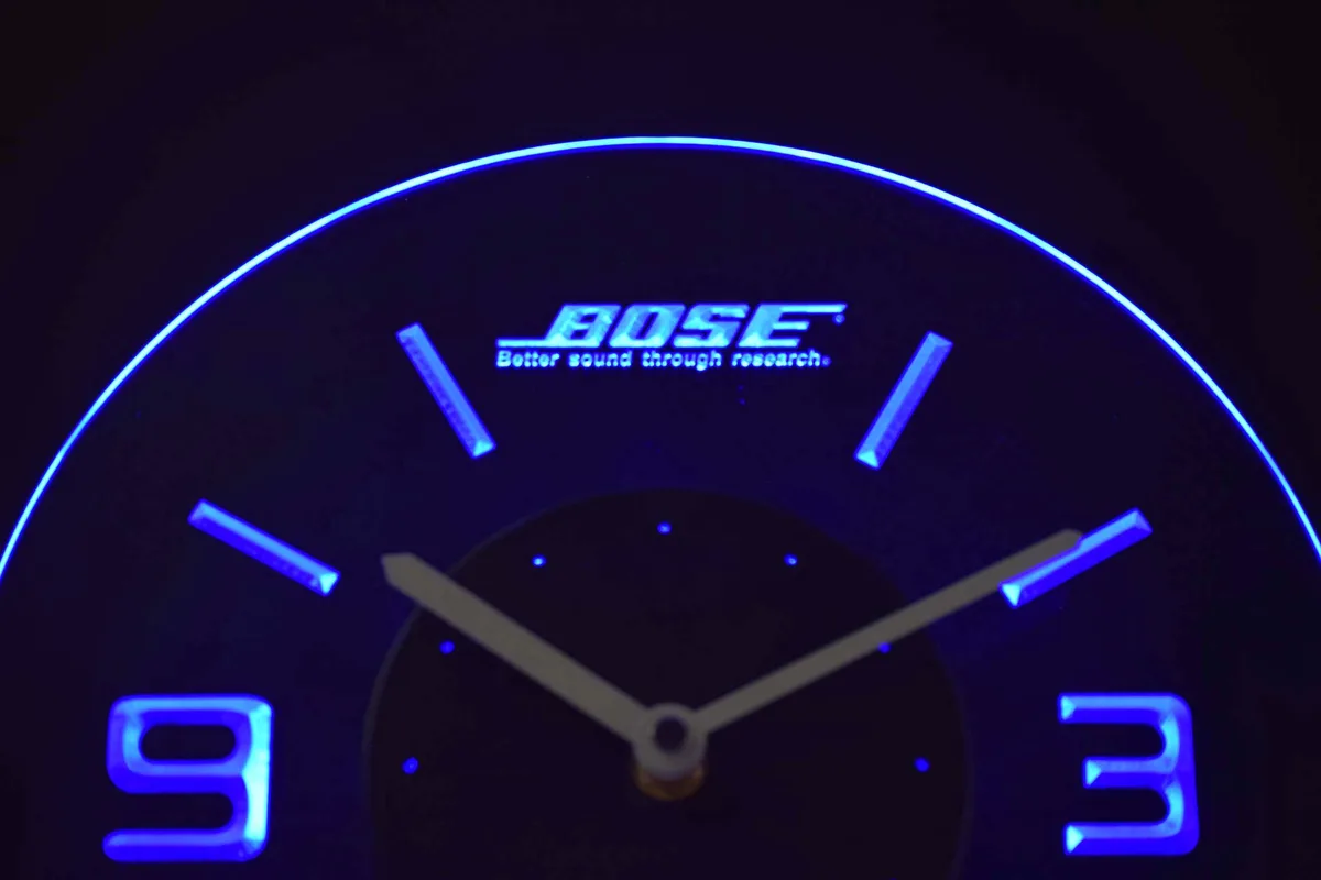 Bose Modern LED Neon Wall Clock