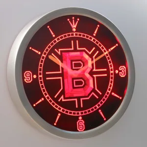 Boston Bruins LED Neon Wall Clock