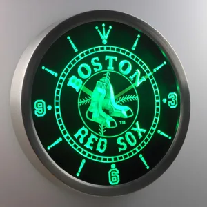 Boston Red Sox LED Neon Wall Clock
