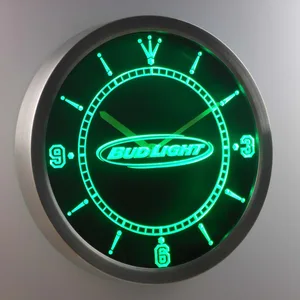 Bud Light Horizontal LED Neon Wall Clock