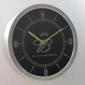 Budweiser Crowned B LED Neon Wall Clock