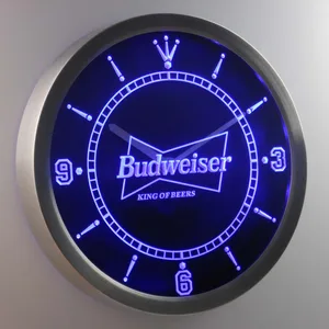 Budweiser King of Beers LED Neon Wall Clock