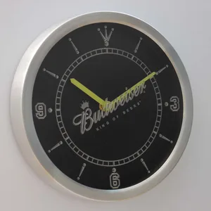 Budweiser King of Beers Slanted LED Neon Wall Clock