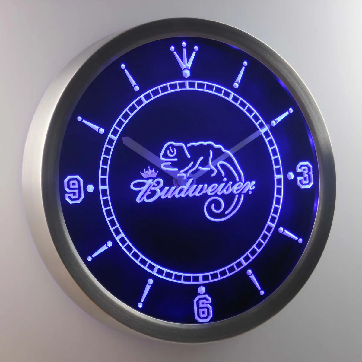 Budweiser Lizard LED Neon Wall Clock