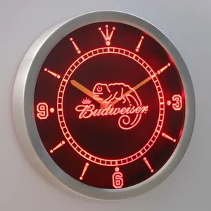 Budweiser Lizard LED Neon Wall Clock