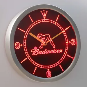 Budweiser Woman's Silhouette LED Neon Wall Clock