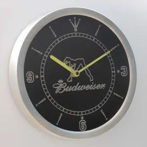 Budweiser Woman's Silhouette LED Neon Wall Clock