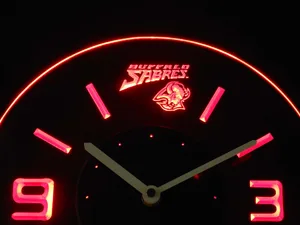 Buffalo Sabres Modern LED Neon Wall Clock