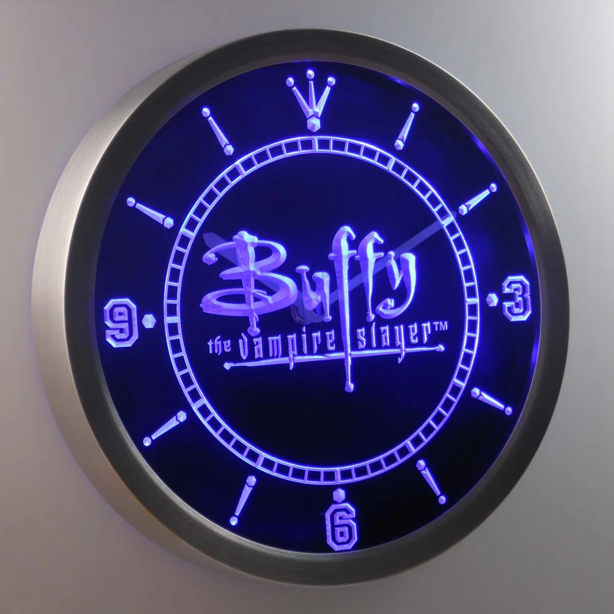Buffy the Vampire Slayer LED Neon Wall Clock