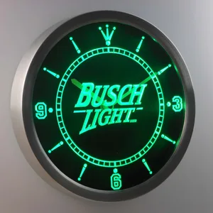 Busch Light LED Neon Wall Clock