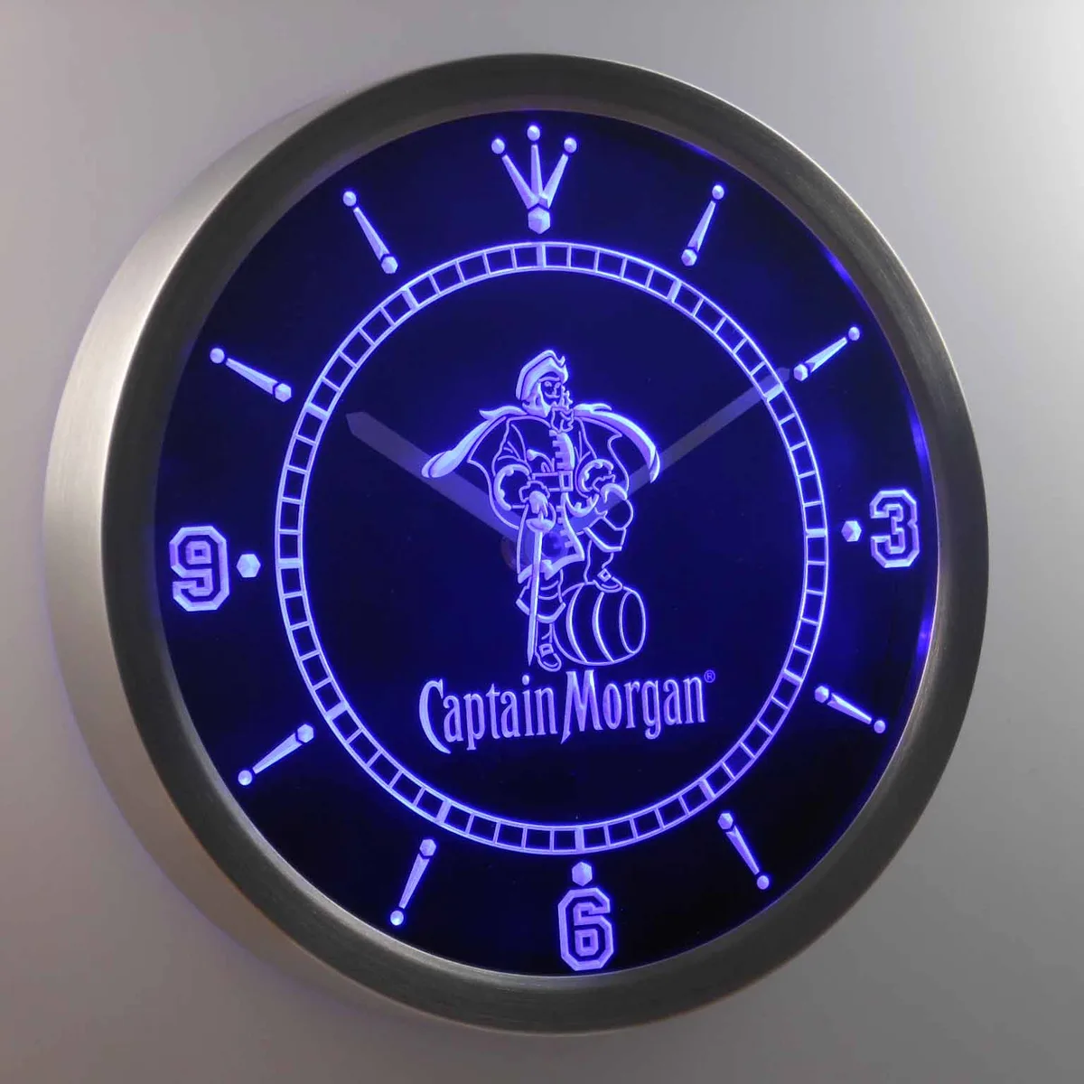 Captain Morgan LED Neon Wall Clock
