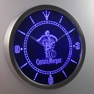 Captain Morgan LED Neon Wall Clock