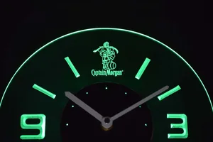 Captain Morgan Modern LED Neon Wall Clock