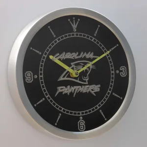Carolina Panthers LED Neon Wall Clock