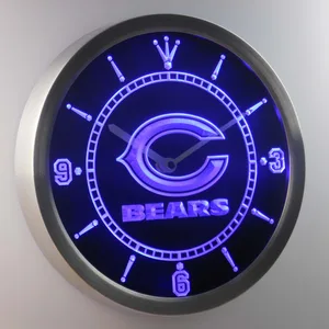 Chicago Bears LED Neon Wall Clock