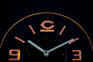 Chicago Bears Modern LED Neon Wall Clock