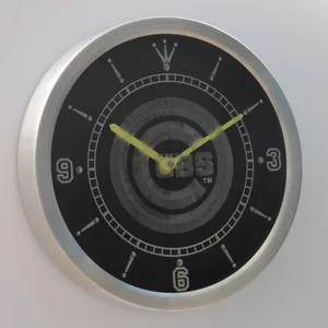 Chicago Cubs LED Neon Wall Clock