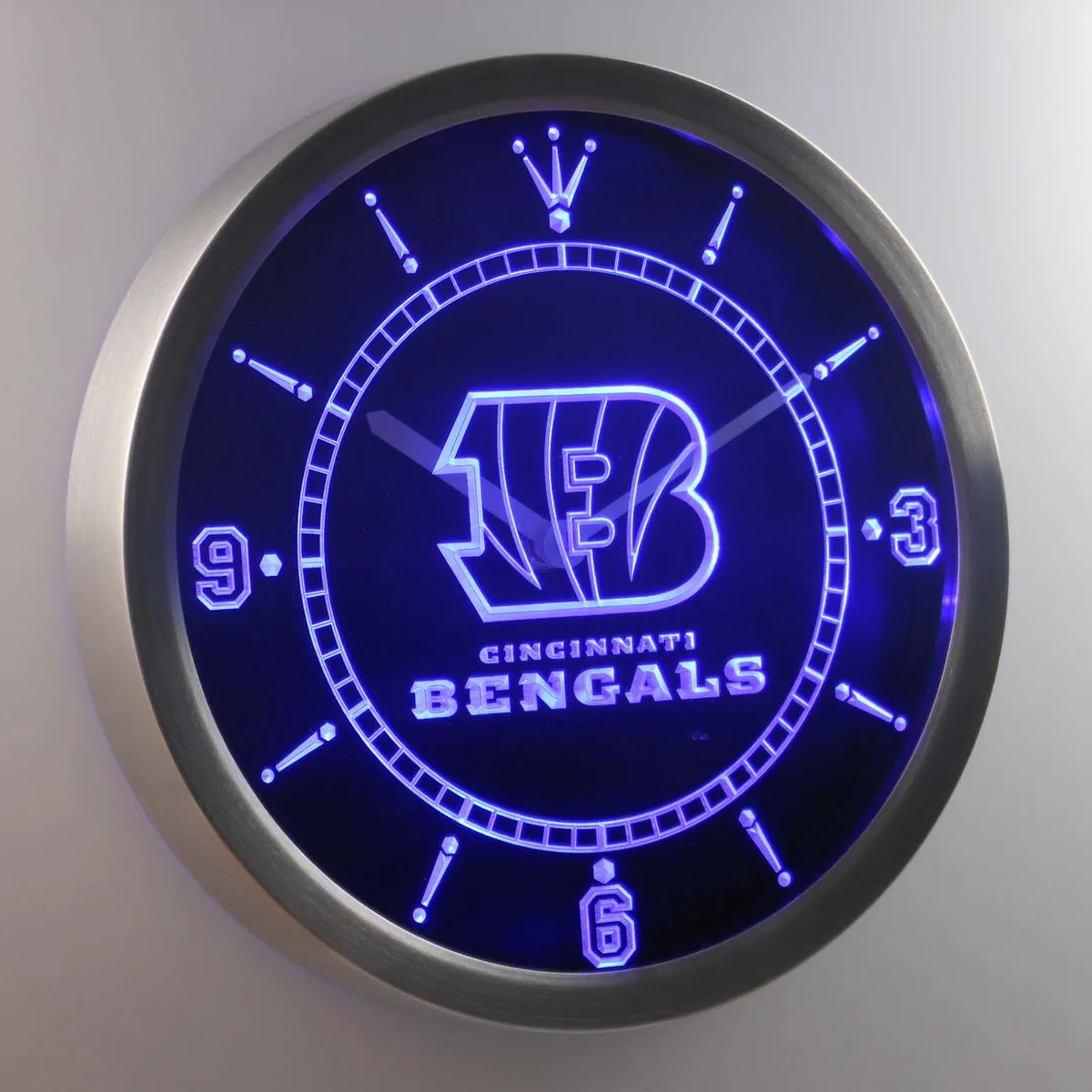 Cincinnati Bengals LED Neon Wall Clock