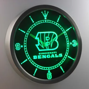 Cincinnati Bengals LED Neon Wall Clock
