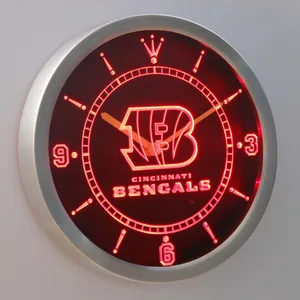 Cincinnati Bengals LED Neon Wall Clock