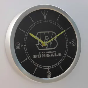 Cincinnati Bengals LED Neon Wall Clock
