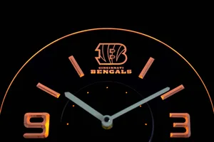 Cincinnati Bengals Modern LED Neon Wall Clock