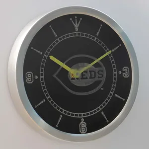 Cincinnati Reds LED Neon Wall Clock