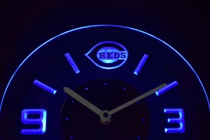Cincinnati Reds Modern LED Neon Wall Clock