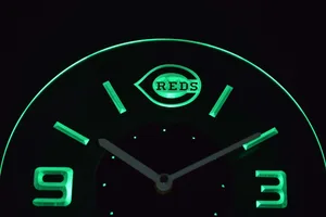 Cincinnati Reds Modern LED Neon Wall Clock