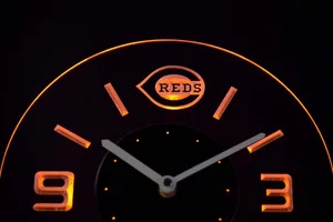 Cincinnati Reds Modern LED Neon Wall Clock