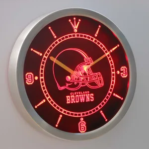 Cleveland Browns LED Neon Wall Clock