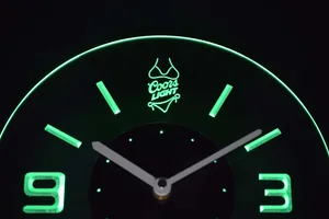 Coors Light Bikini Modern LED Neon Wall Clock