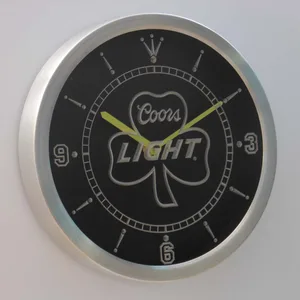 Coors Light Shamrock LED Neon Wall Clock