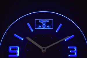 Corona Extra Mexico Modern LED Neon Wall Clock