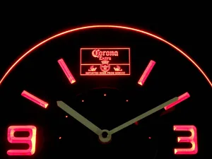Corona Extra Mexico Modern LED Neon Wall Clock