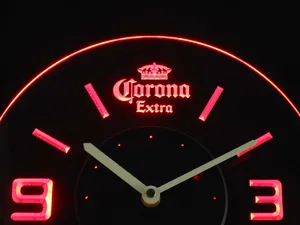 Corona Extra Modern LED Neon Wall Clock
